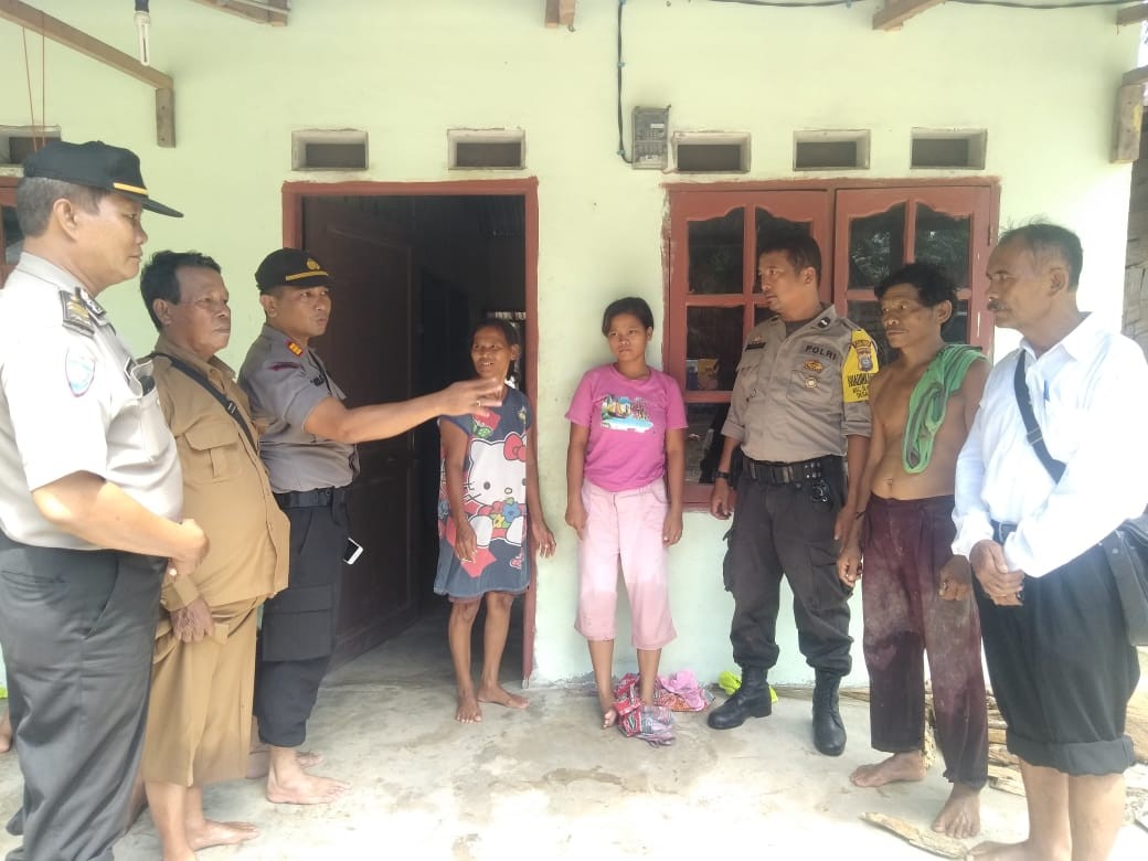 Polsek Bandar Khalifah Cek Lokasi Banjir Luapan Sungai Padang