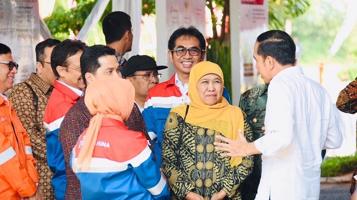 Presiden Jokowi Tinjau Kilang TPPI di Tuban, Didampingi Gubernur Khofifah