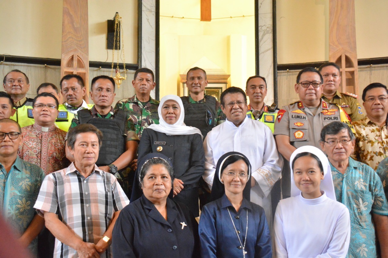 Sambangi Gereja, Tiga Pilar Jawa Timur Pastikan Harmonious Partnership