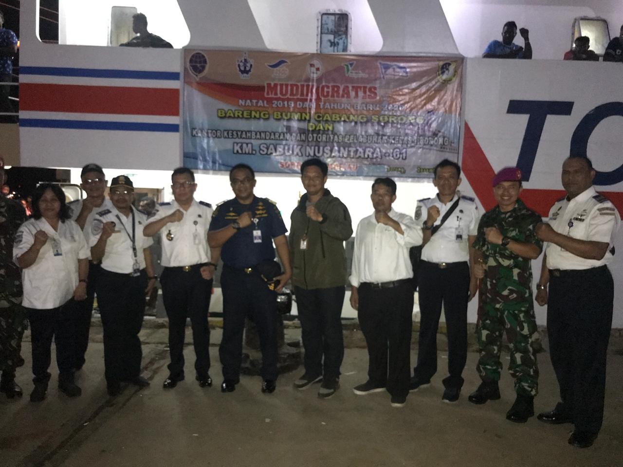 925 Orang Peserta Mudik Gratis kapal Laut Mulai Diberangkatkan Malam Ini Dari Sorong