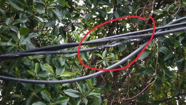 Kabel Listrik Terkelupas Mengancam Warga Babelan