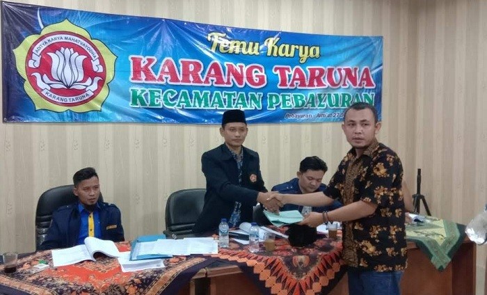 Sah, Hamdan Bule Terpilih Ketua Karang Taruna Pebayuran