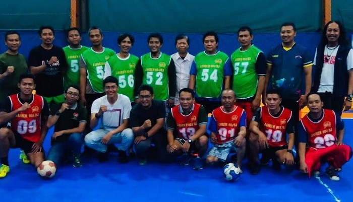 Futsal dan Cangkrukan Penrem 084/Bhaskara Jaya dengan Insan Pers di Surabaya