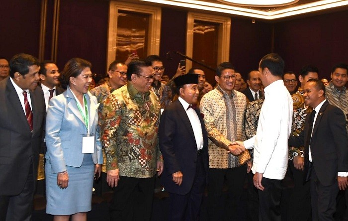 Di Pelantikan HIPMI, Jokowi: Berikan Porsi Besar Untuk Pengusaha Muda
