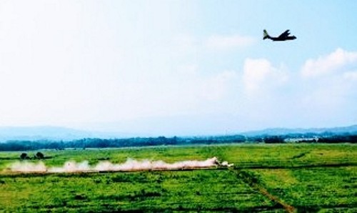 Dislitbang AU Berhasil Kembangkan Teknologi Sistem Water Container Bombing 