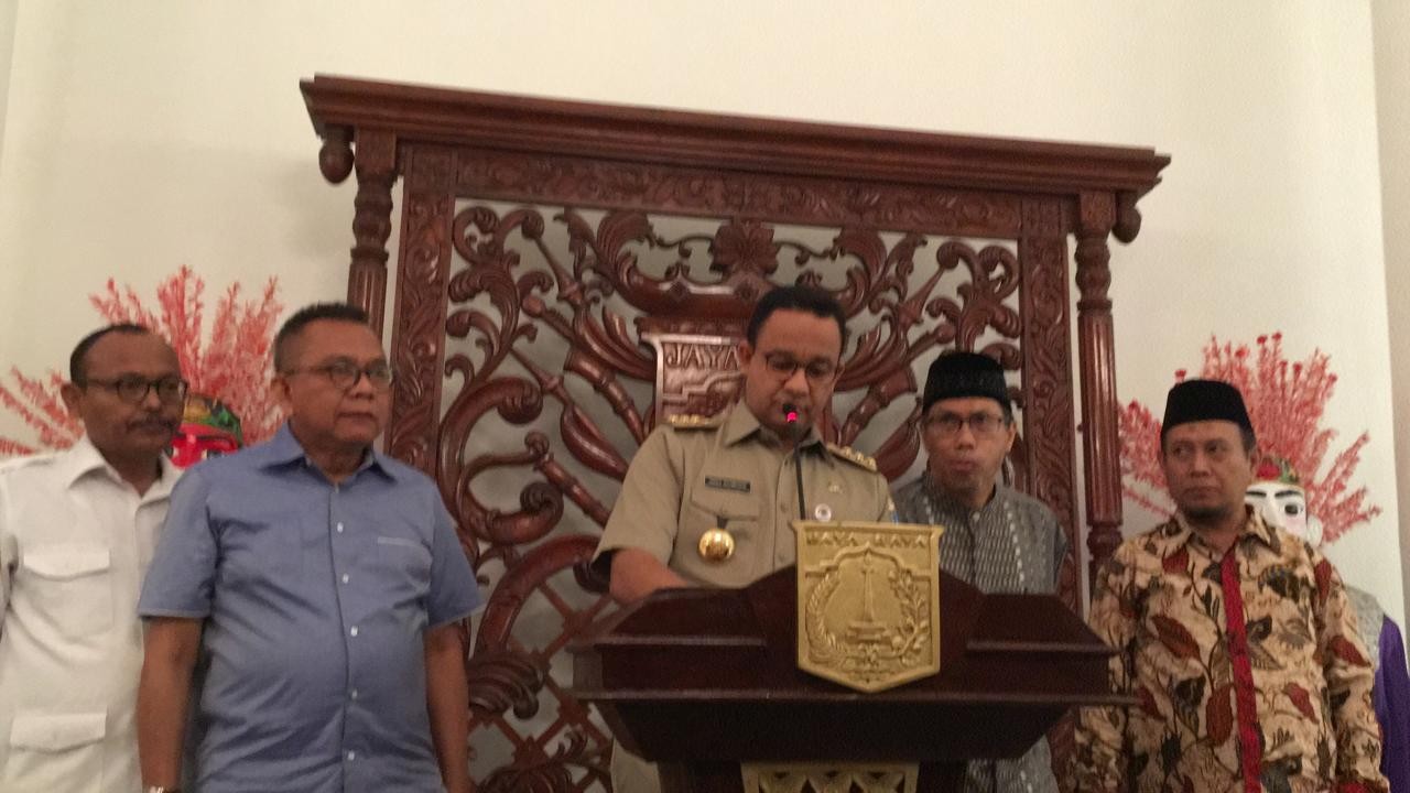 Anies Terima Nama Nurmansjah Lubis dan Ahmad Riza Patria Sebagai Calon Wagub DKI