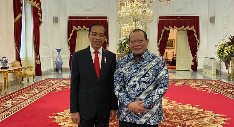 Ketua DPD  Lanyala Mahmud Mattalitti Sampaikan Aspirasi Daerah Kepada Presiden Jokowi