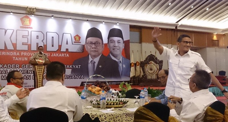 Anies-Sandi Bertemu di Rakerda Gerindra