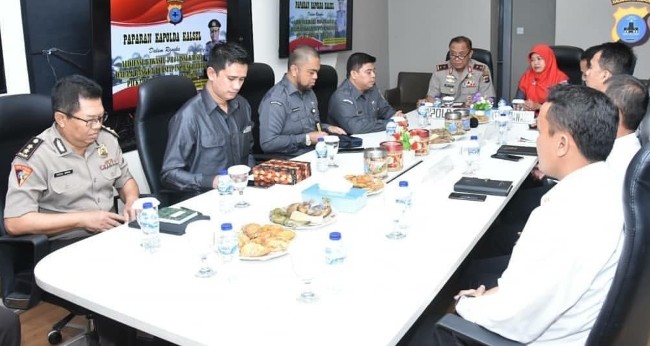 Khawatir Serangan Hacker, Bawaslu Kalsel Sambangi Polda Kalsel