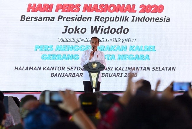 Hadiri HPN, Jokowi: Di Depan Insan Pers Itu, Saya Bukan Benci Tapi Rindu