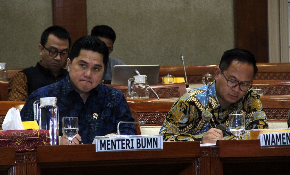 Menteri BUMN, Erick Thohir Raker Dengan Komisi VI DPR