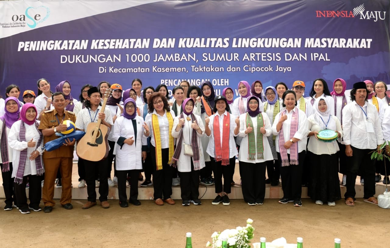 Ibu Negara Canangkan Peningkatan Kesehatan dan Kualitas Lingkungan Masyarakat di Serang