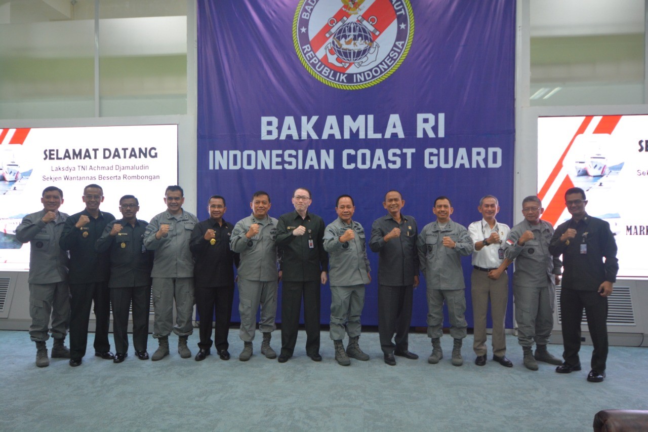 Kunjungi Mabes Bakamla RI, Wantanas Dukung Penguatan Bakamla RI