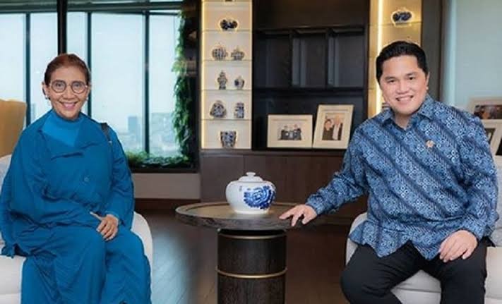Susi Pudjiastuti Temui Erick Thohir, Mau Jadi Dirut atau Komisaris BUMN?