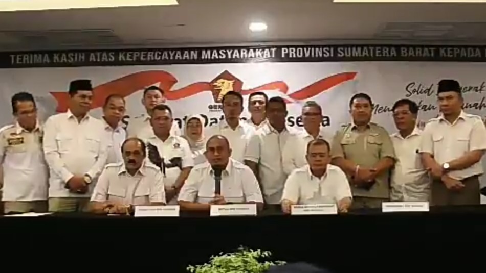 Gerindra Sumbar Bulat Dukung Prabowo Jadi Ketum Lagi