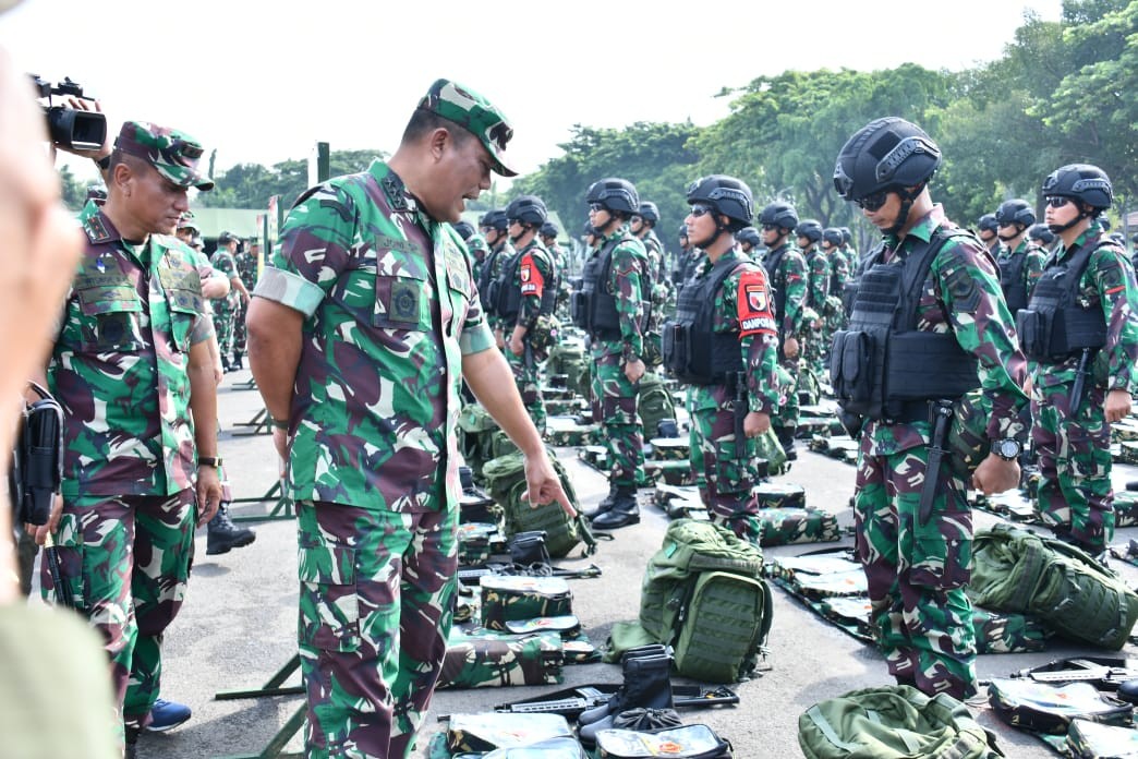 Kasum TNI Pimpin Apel Gelar Pasukan Pengamanan Perbatasan RI-PNG