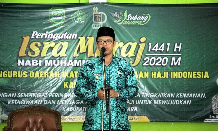 Wabup Subang Apresiasi IPHI Gelar Tabligh Akbar Dalam Rangka Perayaan Isro Mi'raj 