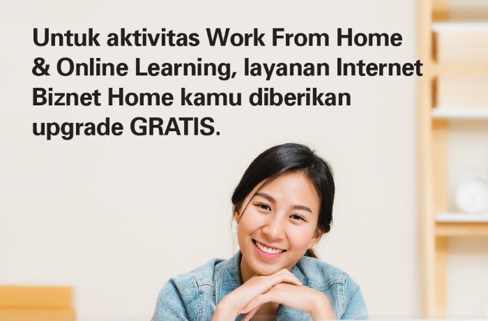Biznet Dukung Aktivitas Work From Home & Online Learning, dan Layanan Biznet Home Gratis