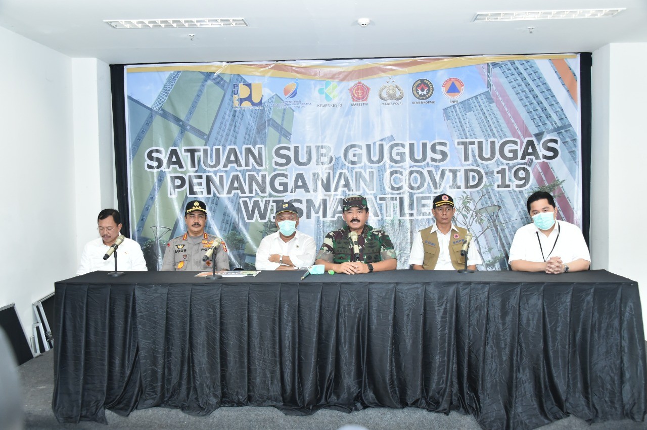 Panglima TNI Tinjau Kesiapan Wisma Atlet Menjadi Rumah Sakit Darurat Penanganan Covid-19
