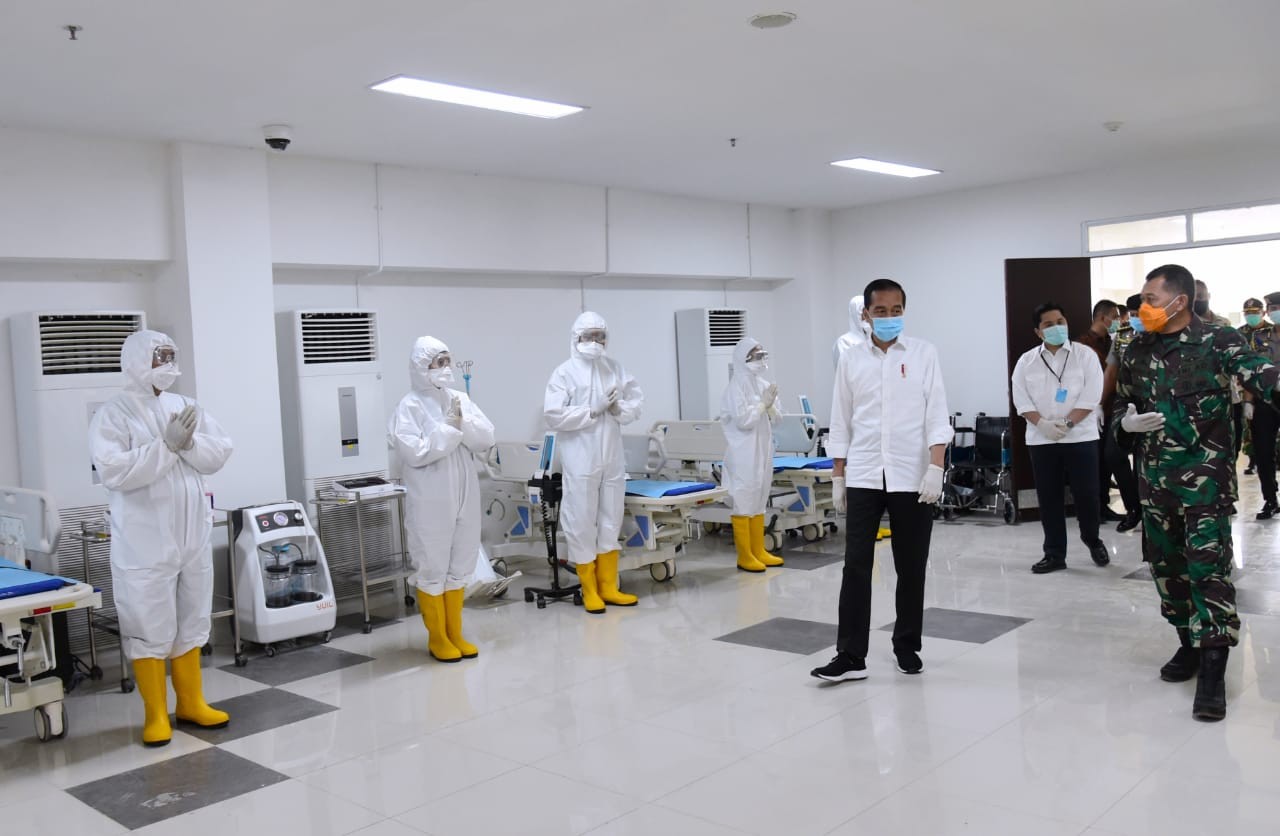 Tinjau RS Darurat Wisma Atlet, Presiden: Sudah Siap Tapi Saya Berharap Tidak Digunakan