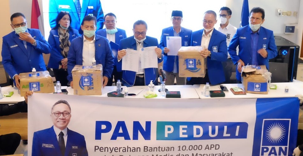 Cegah Pandemik Corona, PAN Salurkan 10 Ribu APD