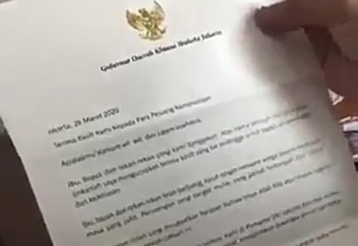 Surat Cinta Anies Untuk Tim Medis Bikin Mewek