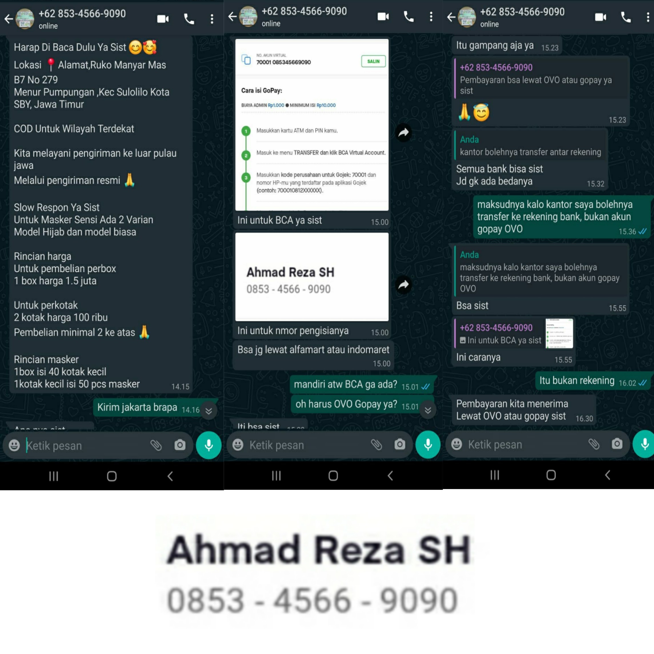 Penipuan Masker Gunakan Gopay dan Ovo