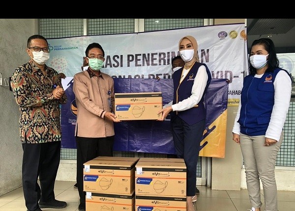 NasDem Pastikan Maraton Sebar Masker Dan Telur Kepada Rakyat 