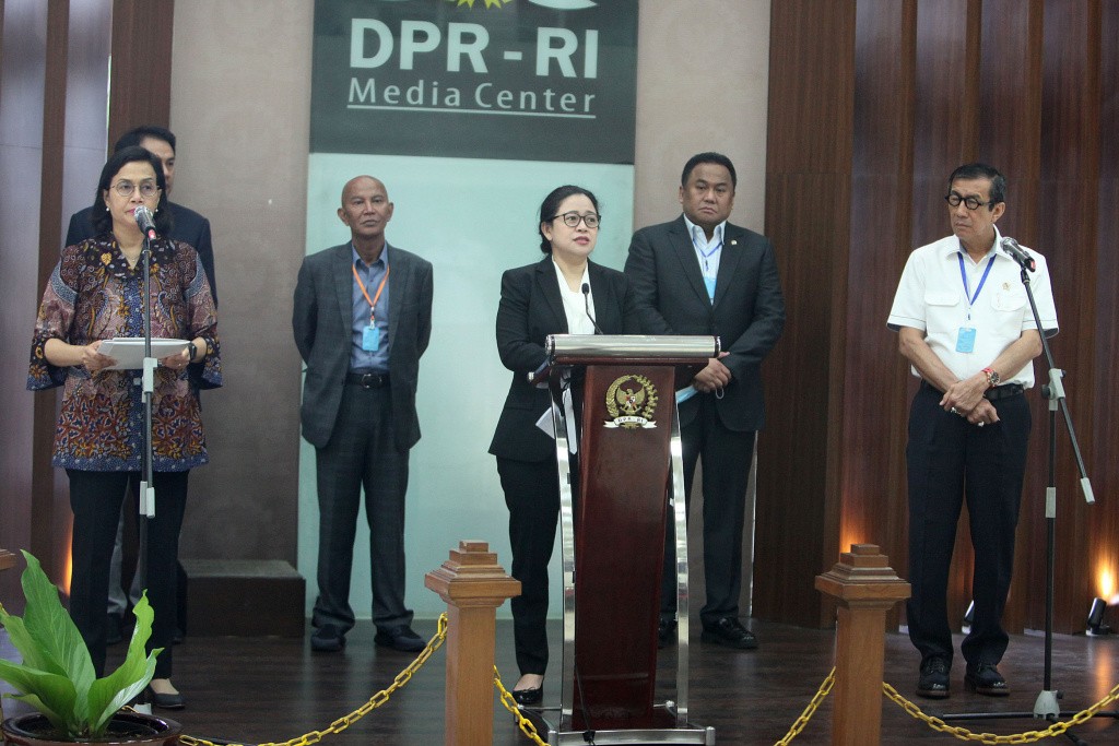 DPR Terima Rancangan UU Tentang Penetapan Perppu No 1 Tahun 2020