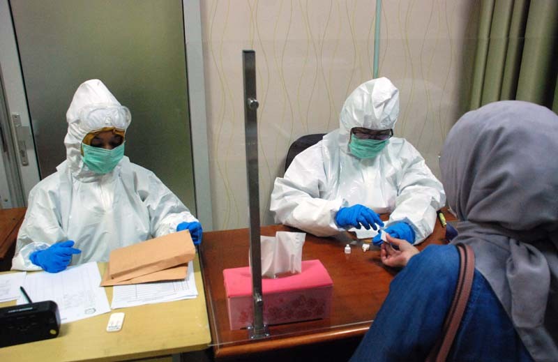Pemeriksaan Rapid Test Di Lingkungan DPR