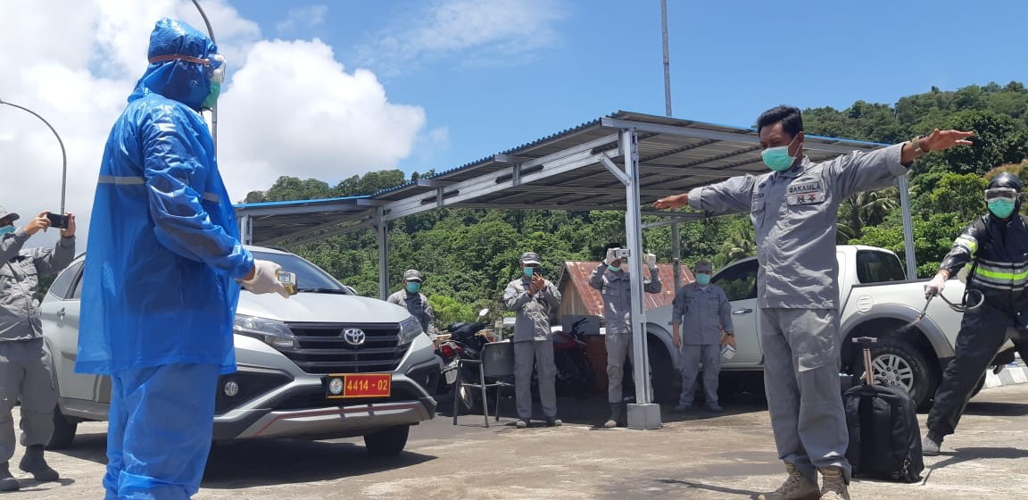 Simulasi Karantina ABK Kapal Bakamla RI Kamla Zona Maritim Tengah
