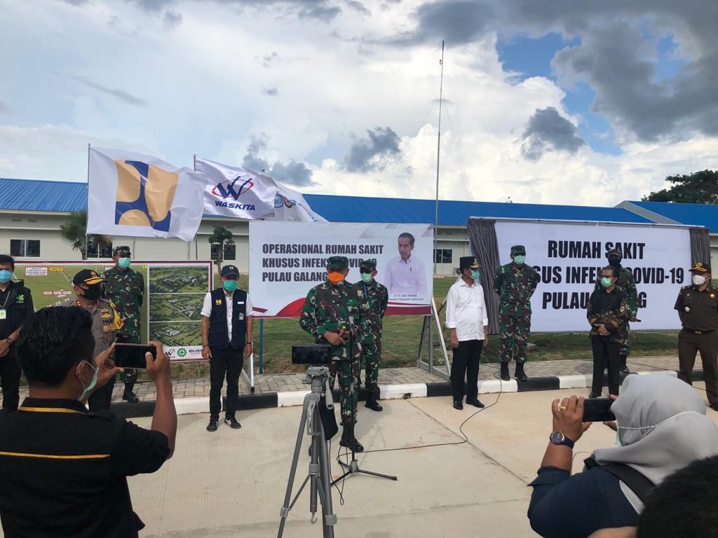 Pangkogabwilhan I Resmikan Operasional Rumah Sakit Covid-19 di Pulau Galang