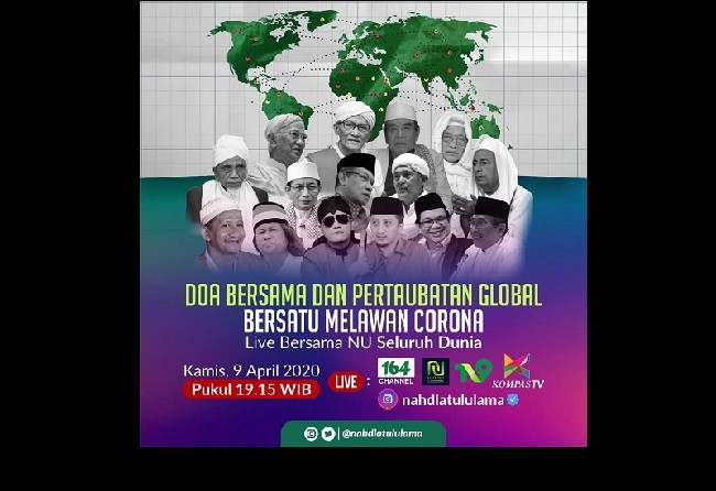 Hadapi Pandemi Corona, PBNU Gelar Doa Bersama dan Pertaubatan Global Secara Virtual