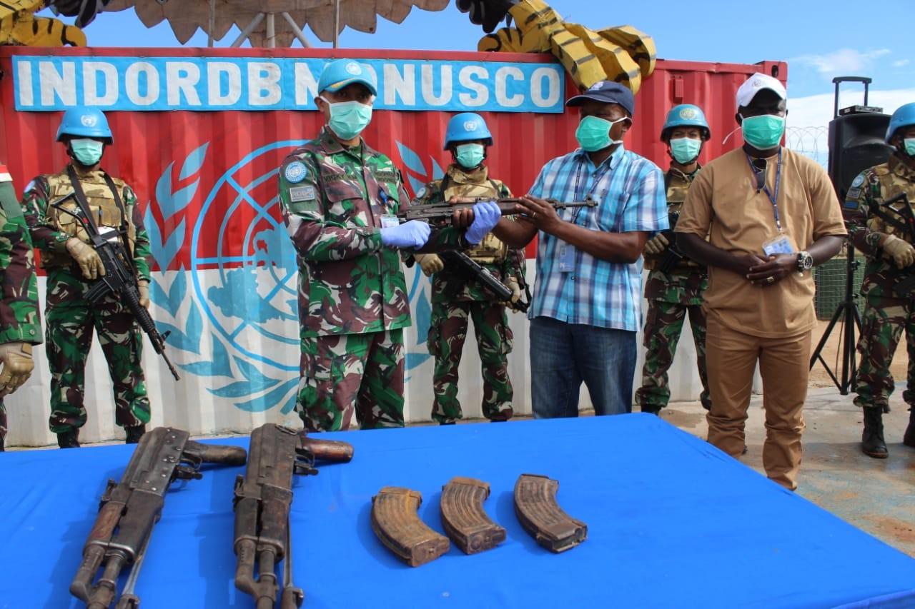 Pasukan Garuda Kembali Peroleh 3 Pucuk Senjata di Desa Lukengwe Kalemie Kongo