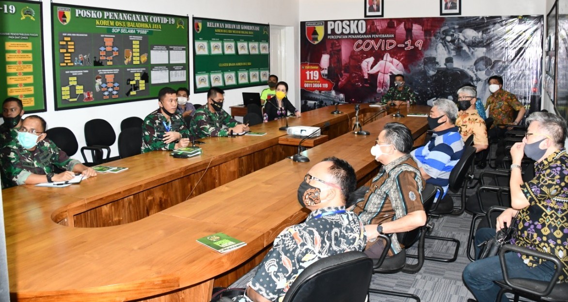 Jelang Penerapan PSBB, Korem Pantau Persiapan Pendistribusian Sembako