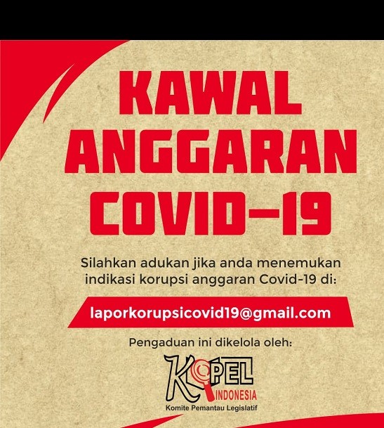 KOPEL Indonesia Launching Kanal Pengaduan Korupsi Anggaran Covid-19