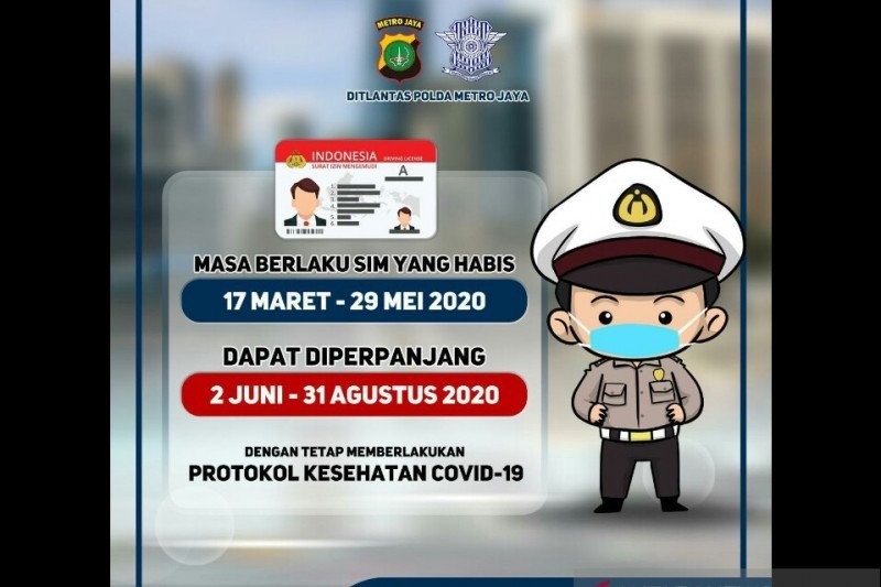 Dispensasi Masa Perpanjangan SIM Ditambah Hingga 31 Agustus