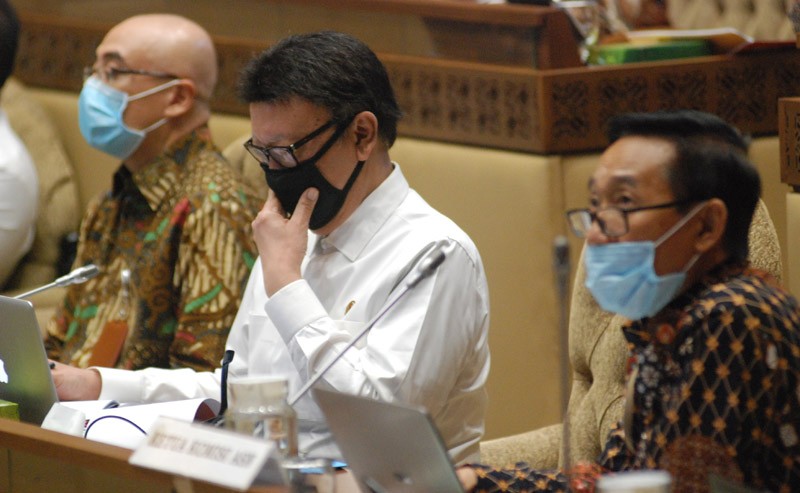Menteri Pendayagunaan Aparatur Negara dan Reformasi Birokrasi  Tjahjo Kumolo Raker Dengan Komisi II DPR