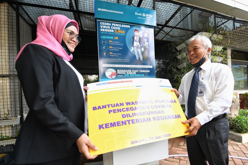 BTN Bangun Wastafel Covid-19