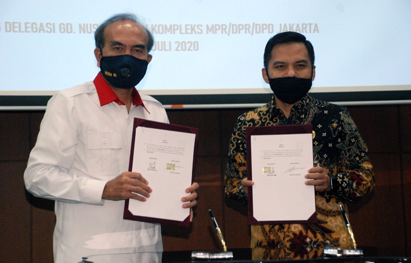 MPR  RI Jalin Kerjasama Dengan Badan Siber Dan Sandi Negara.