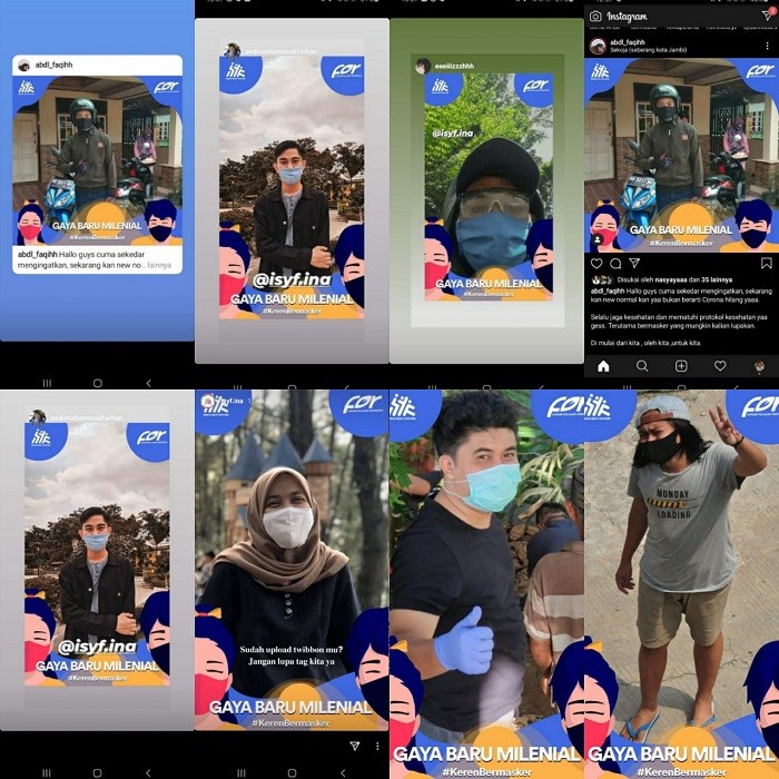 ISYF Kampanyekan Gerakan Milenial Bermasker Cegah Covid-19
