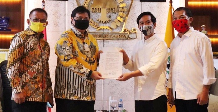 Airlangga Berikan Surat Rekomendasi ke Gibran