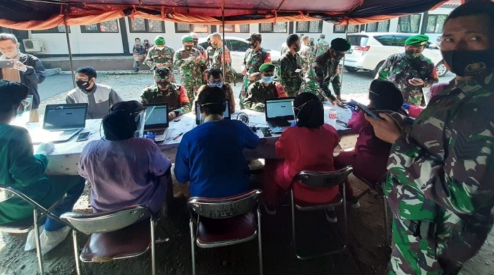 Hasil Swab Dinyatakan Negatif, 60 Babinsa Kodim 0619/Pwk Kembali Beraktivitas
