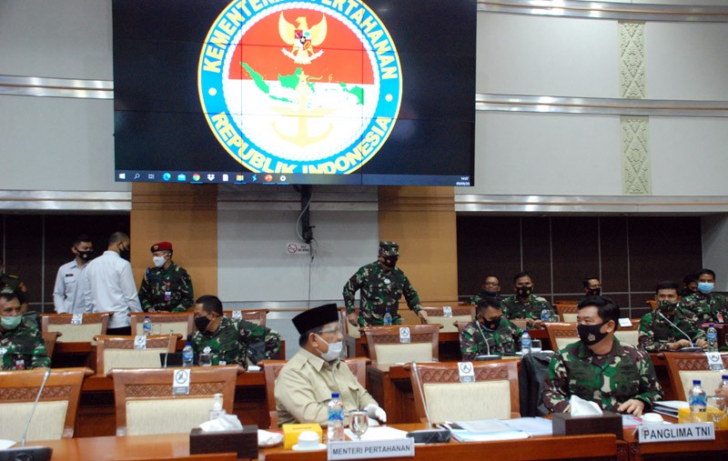 Menhan Dan Panlima TNI Bahas Anggaran 2021