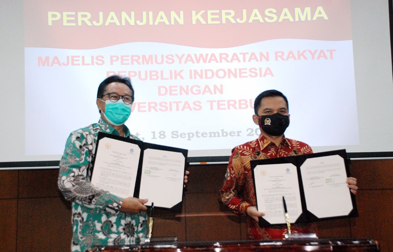 MPR Jalin Kerjasama Dengan Universitas Terbuka (UT)