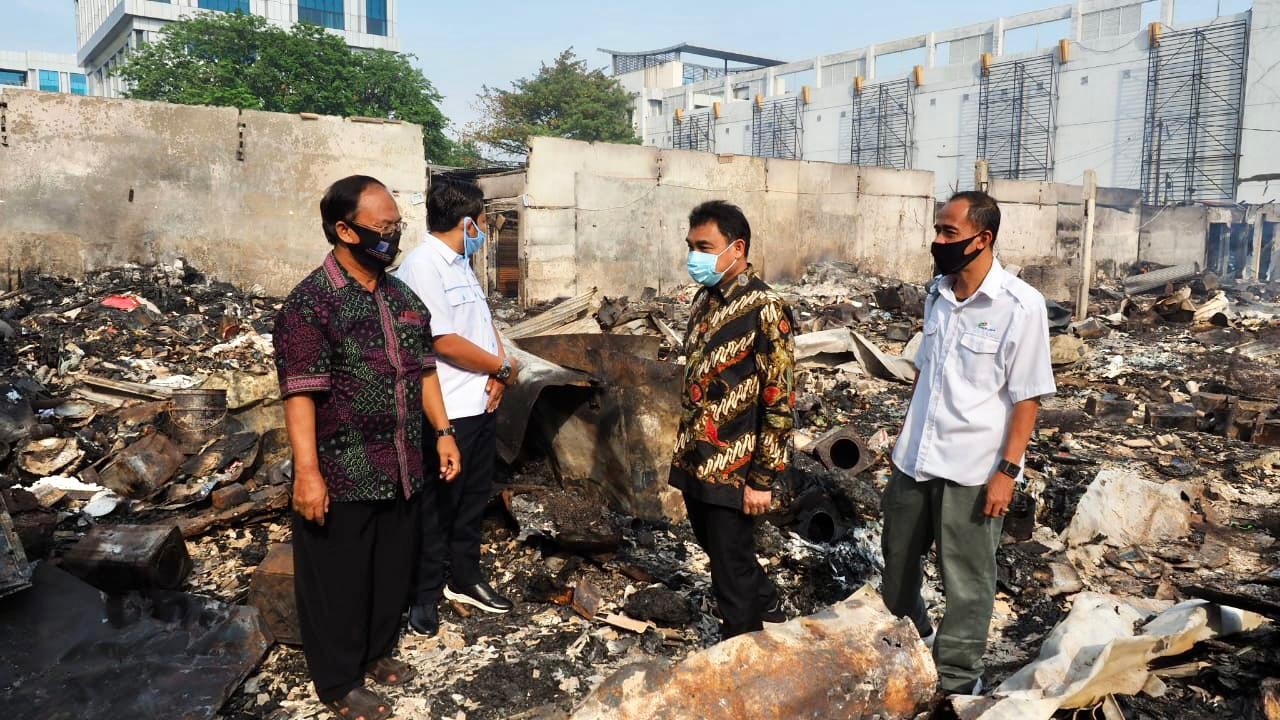 Pedagang Pasar Cempaka Putih Korban Kebakaran Berharap Dapat Bantuan Modal 