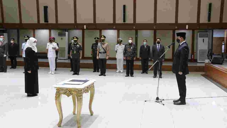 Gubernur Anies Lantik Sri Haryati Sebagai Penjabat Sekda DKI