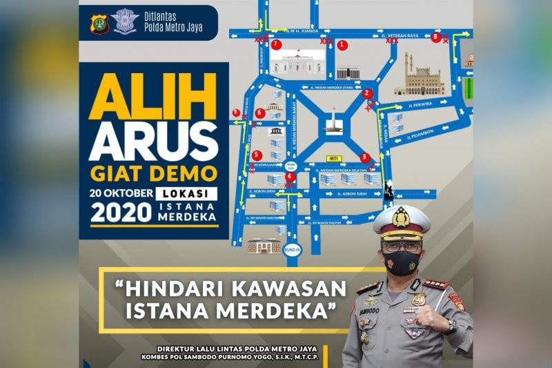 Terkait Unjuk Rasa, Polisi Imbau Hindari Kawasan Istana Merdeka