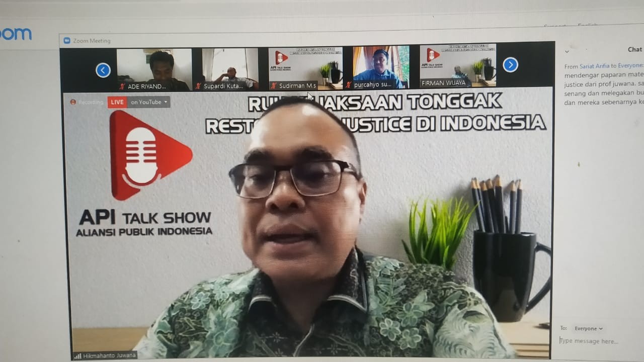 RUU Kejaksaan Tonggak Restorative Justice di Indonesia