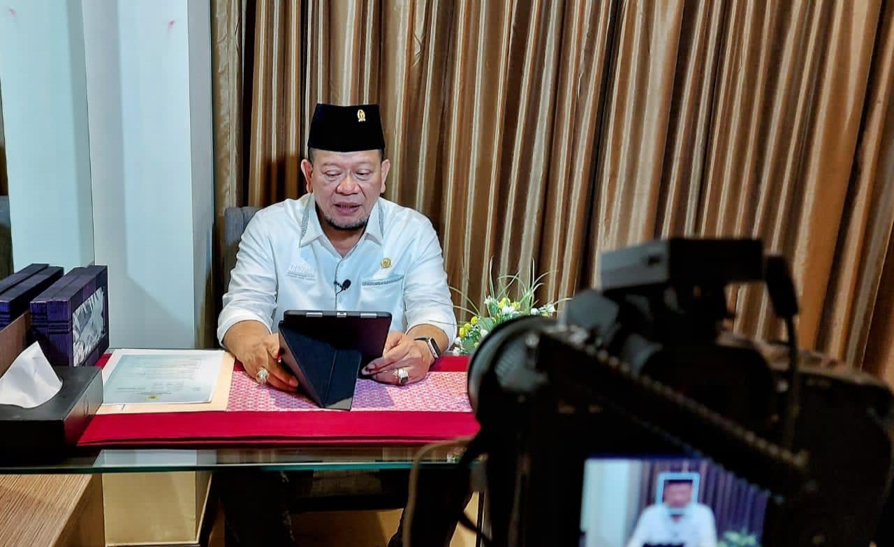 Hadir Virtual di Haul Bani Shiddiq, Ketua DPD Kutip Doa Gus Mik